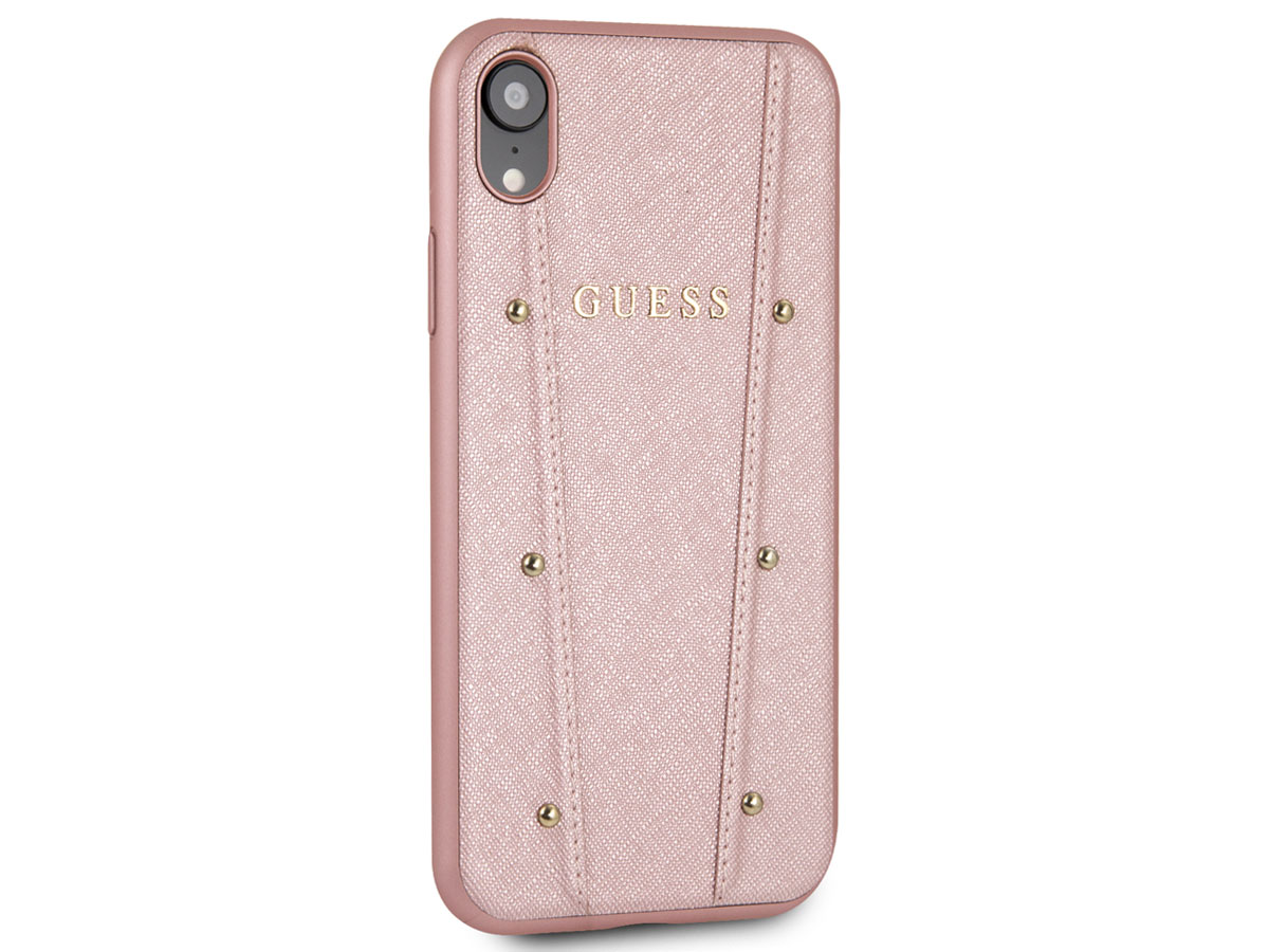 Guess Kaia Studs Case Rosé Goud - iPhone XR hoesje