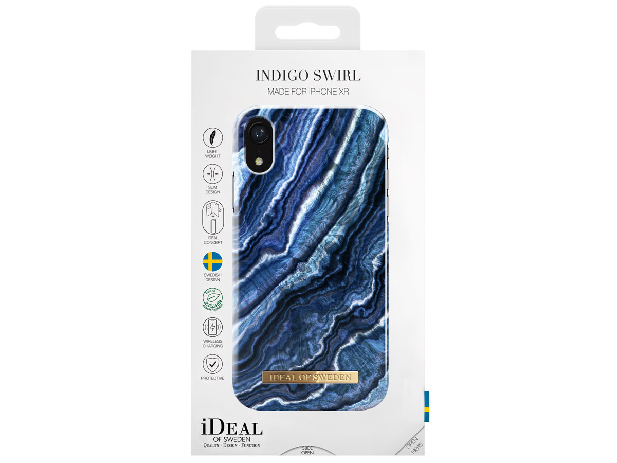 iDeal of Sweden Case Indigo Swirl - iPhone XR hoesje