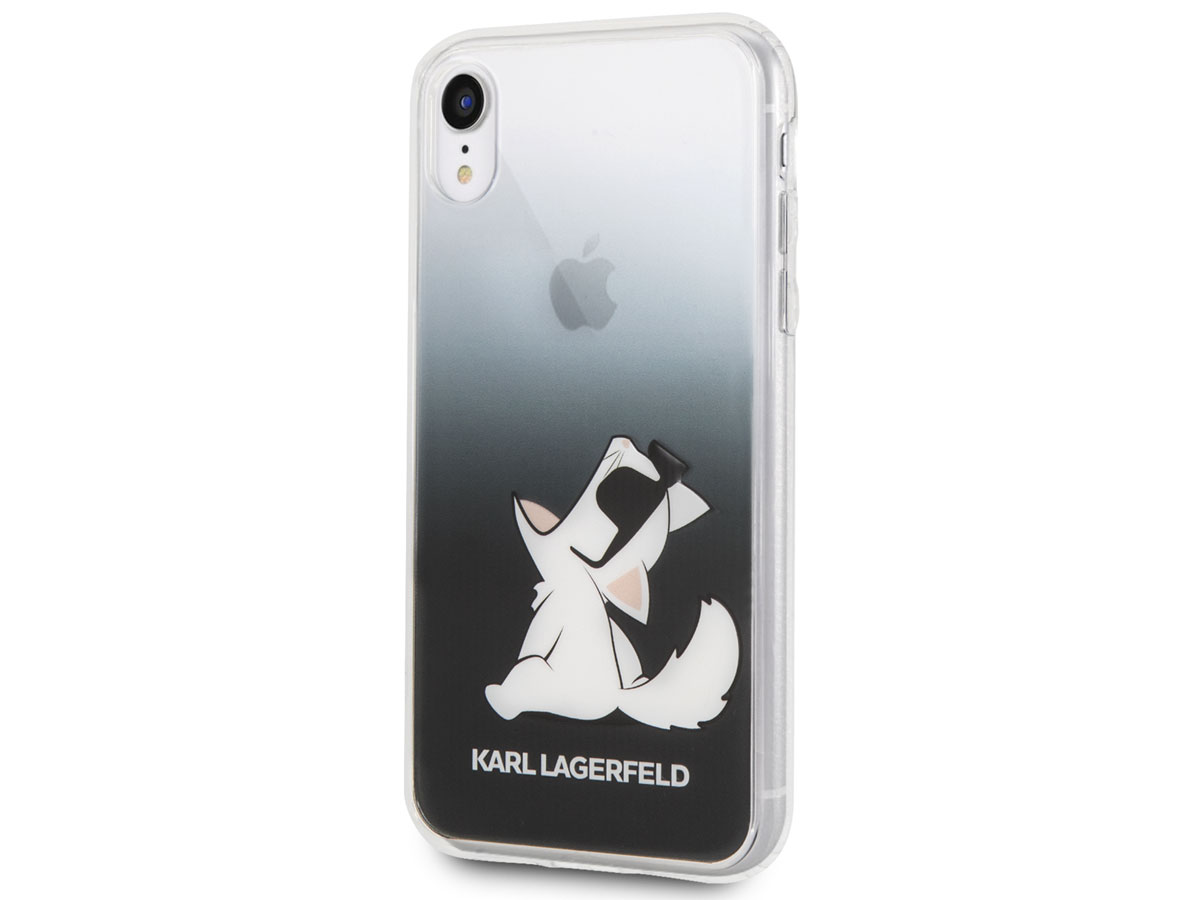 Karl Lagerfeld Fun Choupette Zwart - iPhone XR hoesje