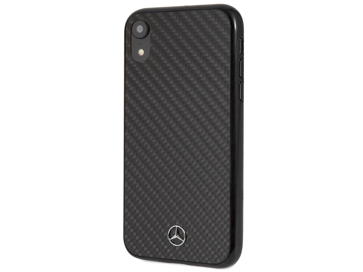 Mercedes-Benz Carbon Fiber Case - iPhone XR Hoesje