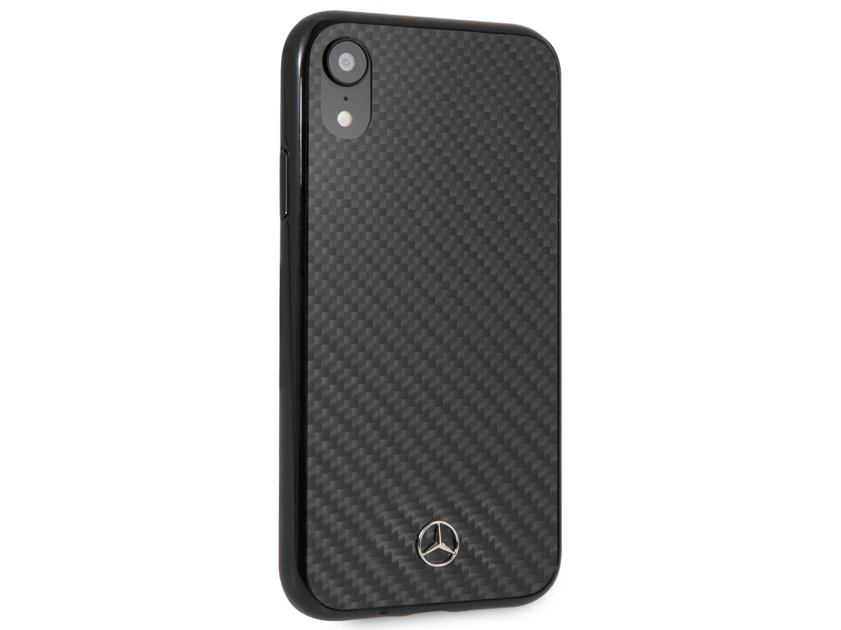 Mercedes-Benz Carbon Fiber Case - iPhone XR Hoesje
