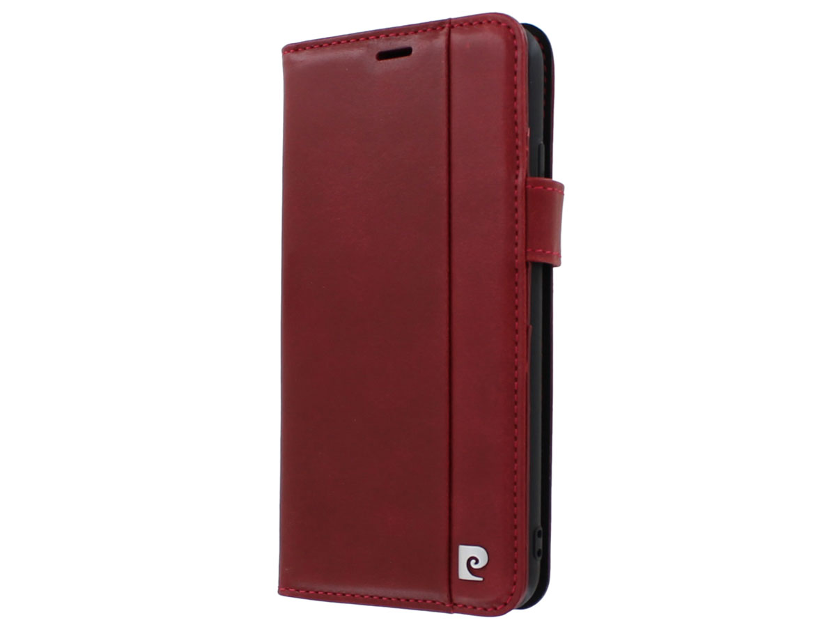 Pierre Cardin Bookcase Rood Leer - iPhone XR hoesje