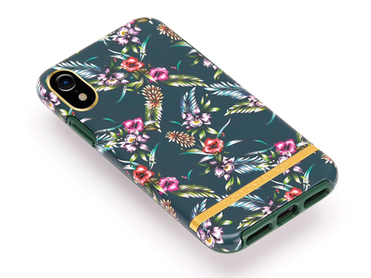 Richmond & Finch Emerald Blossom - iPhone XR hoesje