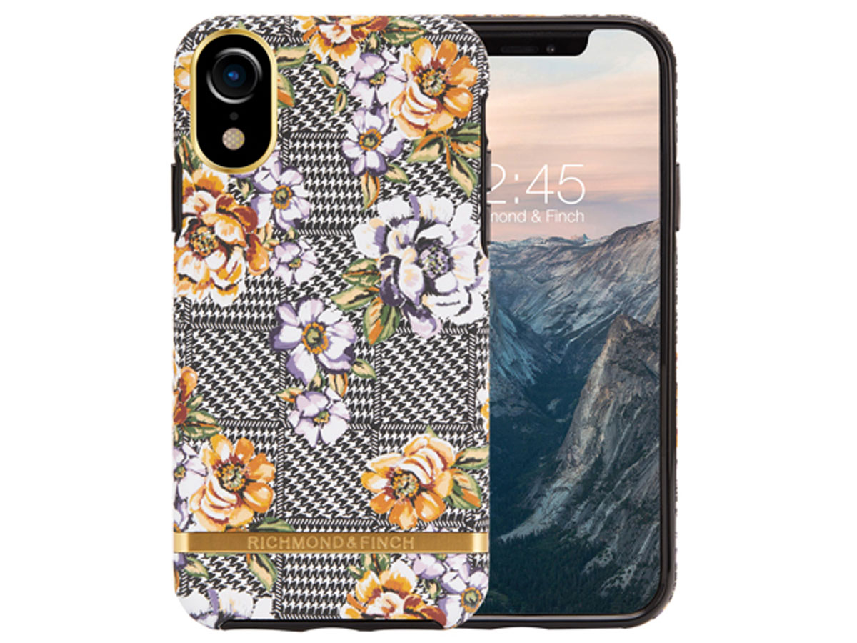 Richmond & Finch Floral Tweed Case - iPhone XR hoesje