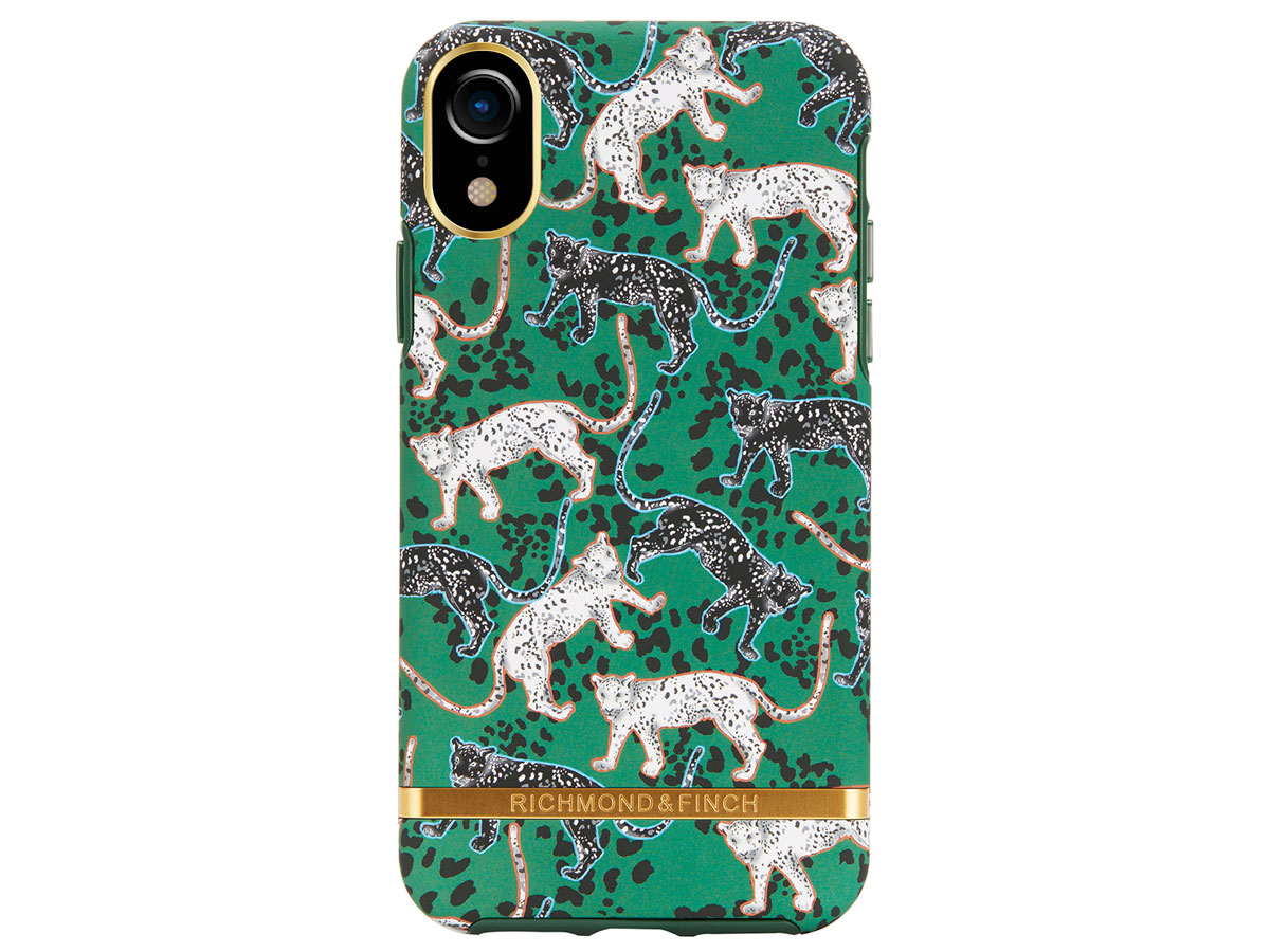 Richmond & Finch Green Leopard Case - iPhone XR hoesje