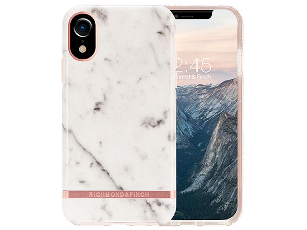 Richmond & Finch White Marble Case - iPhone XR hoesje