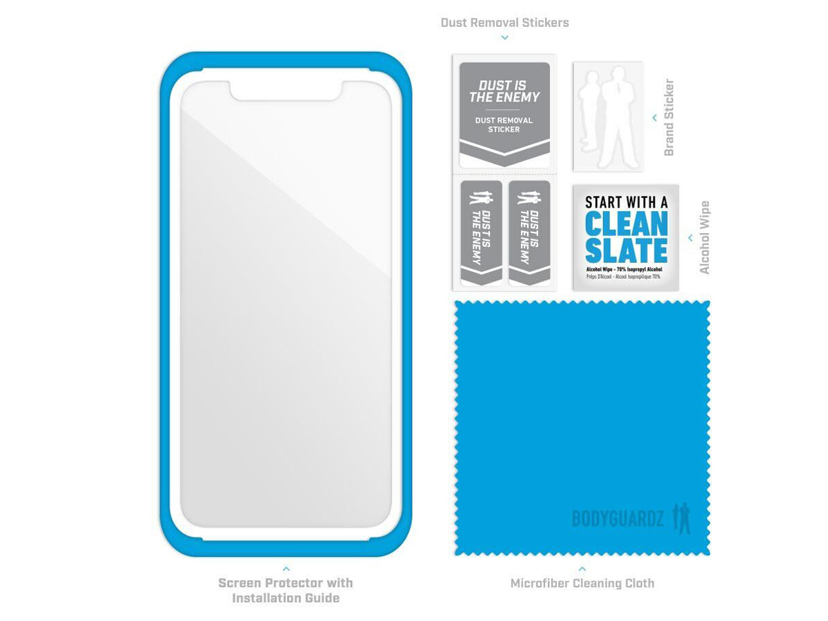 Bodyguardz Pure 2 Glass - iPhone XR Screen Protector