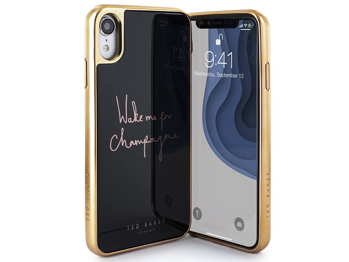 Ted Baker Champagne HD Glass Case - iPhone XR Hoesje