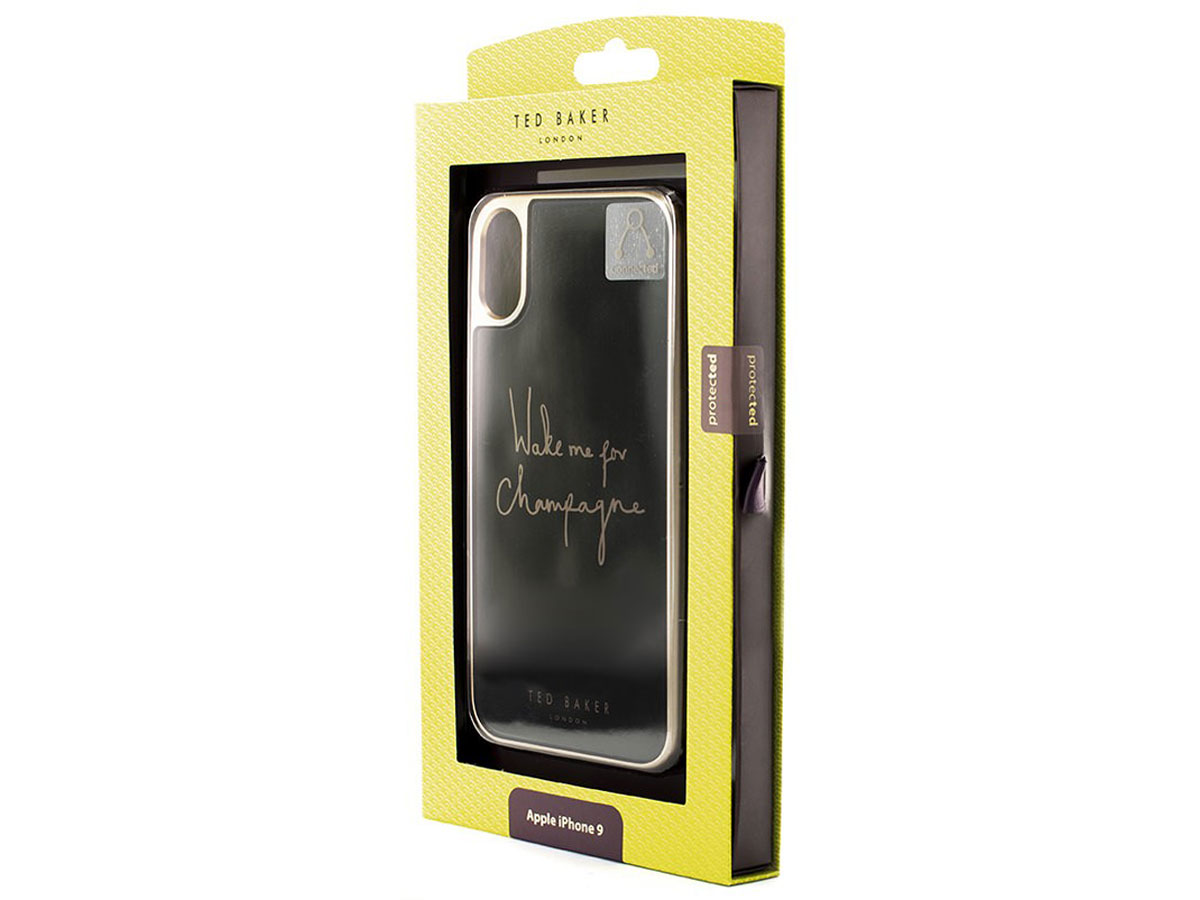 Ted Baker Champagne HD Glass Case - iPhone XR Hoesje