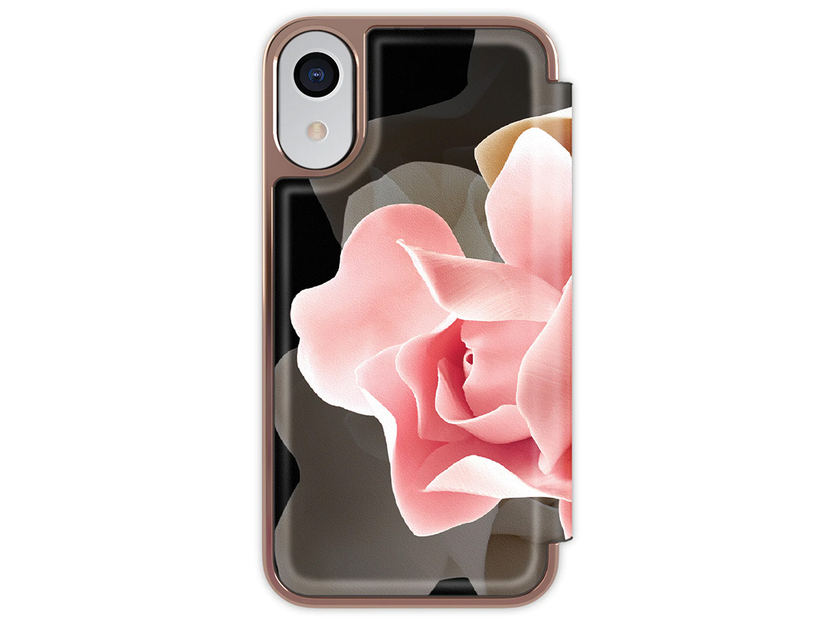 Ted Baker Porcelain Rose Mirror Folio Case - iPhone XR hoesje
