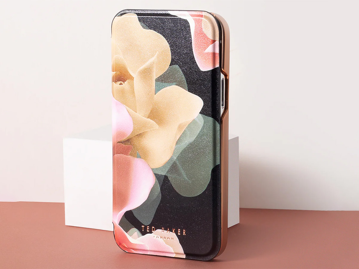 Ted Baker Porcelain Rose Mirror Folio Case - iPhone XR hoesje