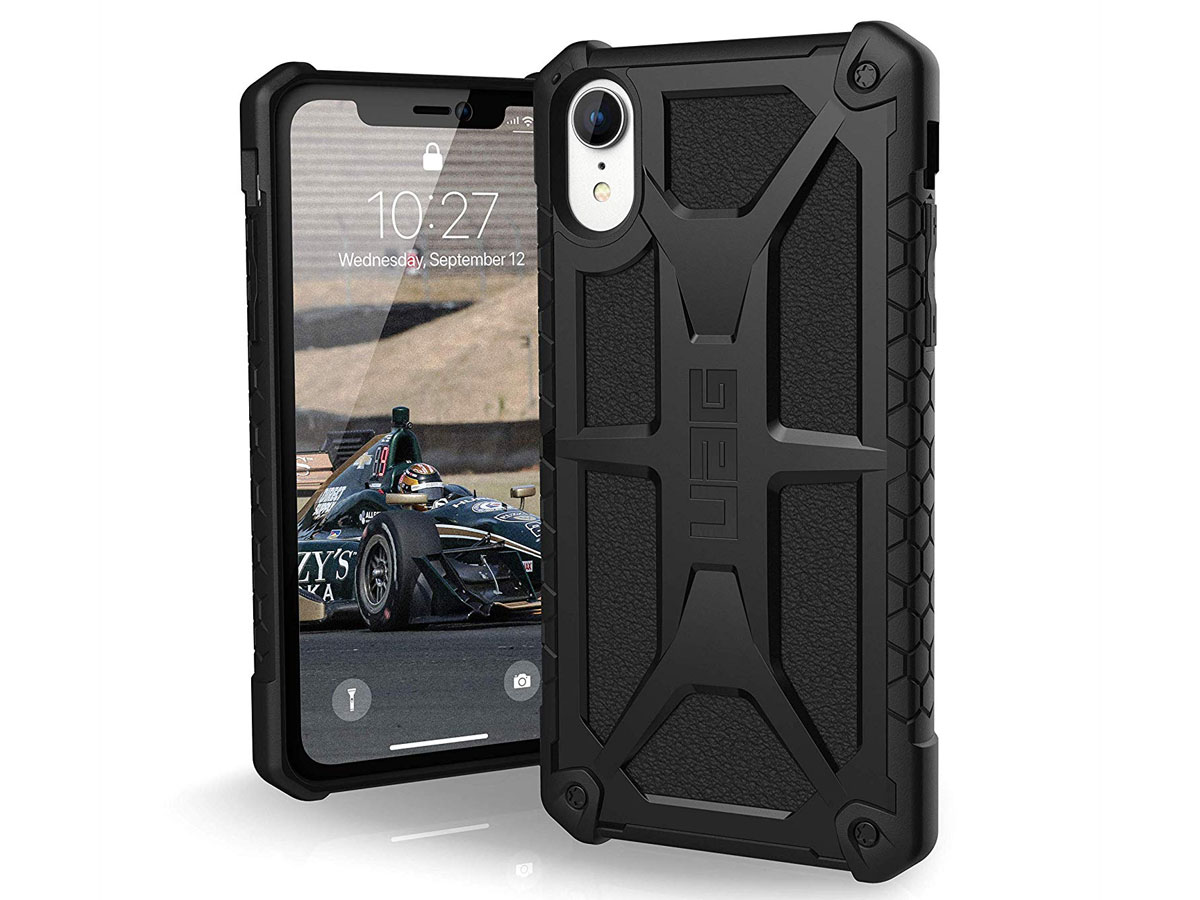 Urban Armor Gear Monarch Leer - iPhone XR hoesje