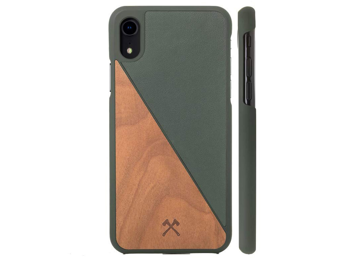 Woodcessories EcoSplit Groen - iPhone XR hoesje