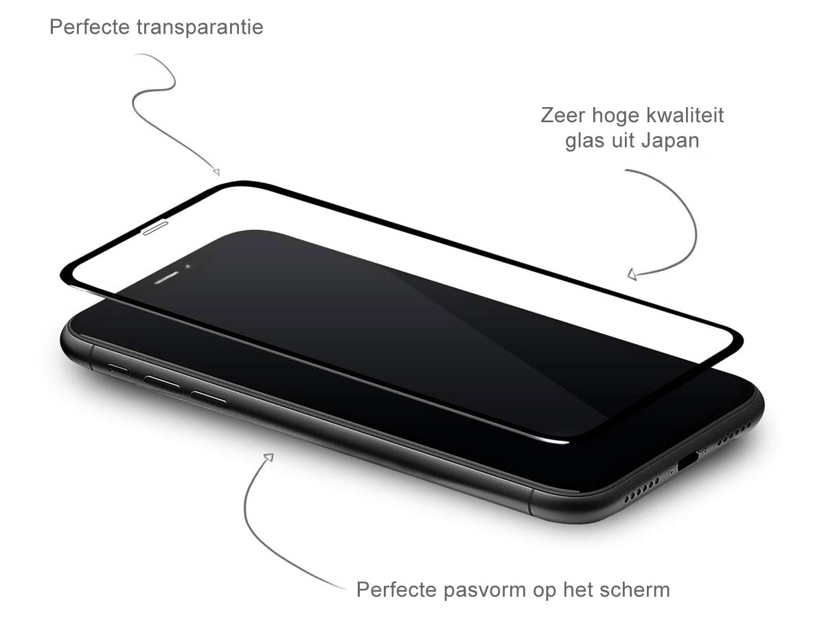 Woodcessories EcoSplit Zwart - iPhone XR Hoesje met Protector