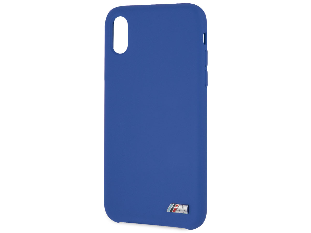 BMW M Sport Silicone Case Blauw - iPhone X/Xs Hoesje