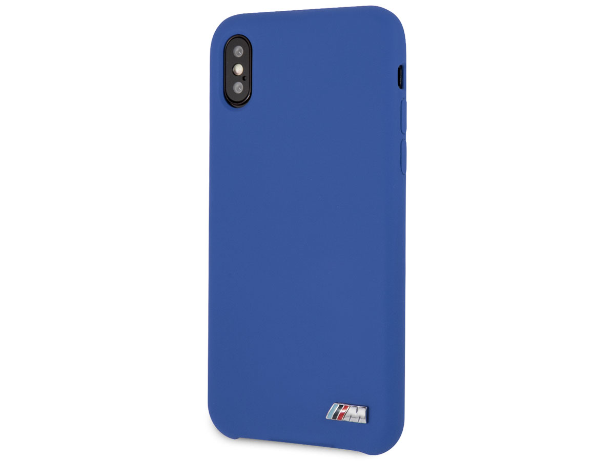 BMW M Sport Silicone Case Blauw - iPhone X/Xs Hoesje