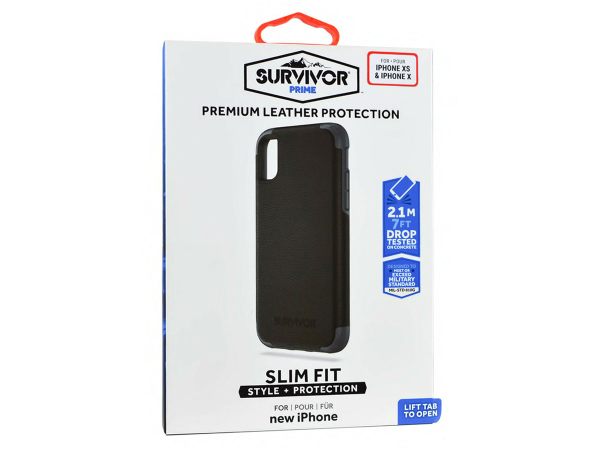Griffin Survivor Prime Leather Case - iPhone X/Xs hoesje