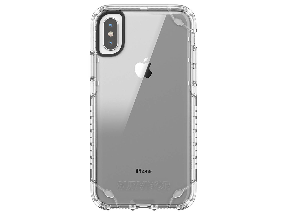 Griffin Survivor Strong Clear Case - iPhone X/Xs hoesje