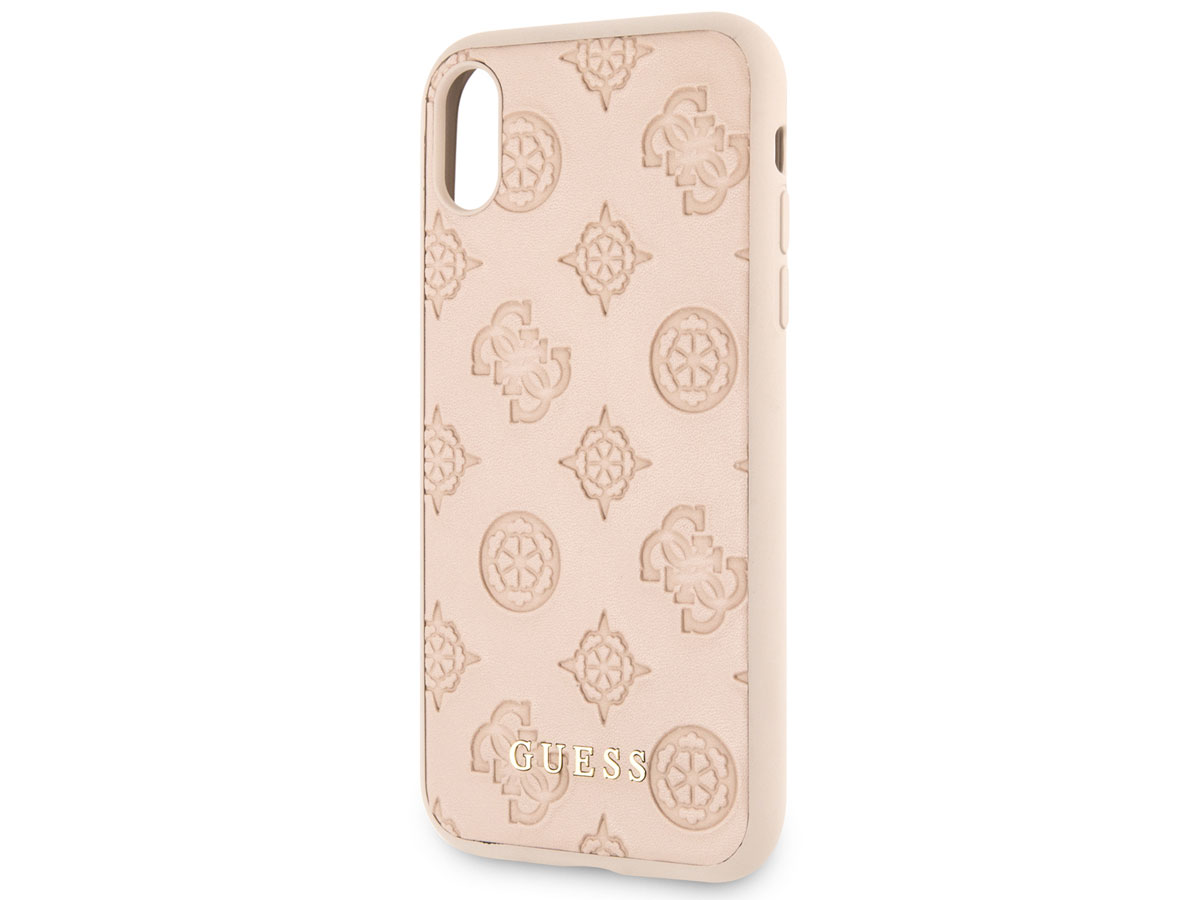 Guess Embossed Peony Hard Case - iPhone X/Xs hoesje