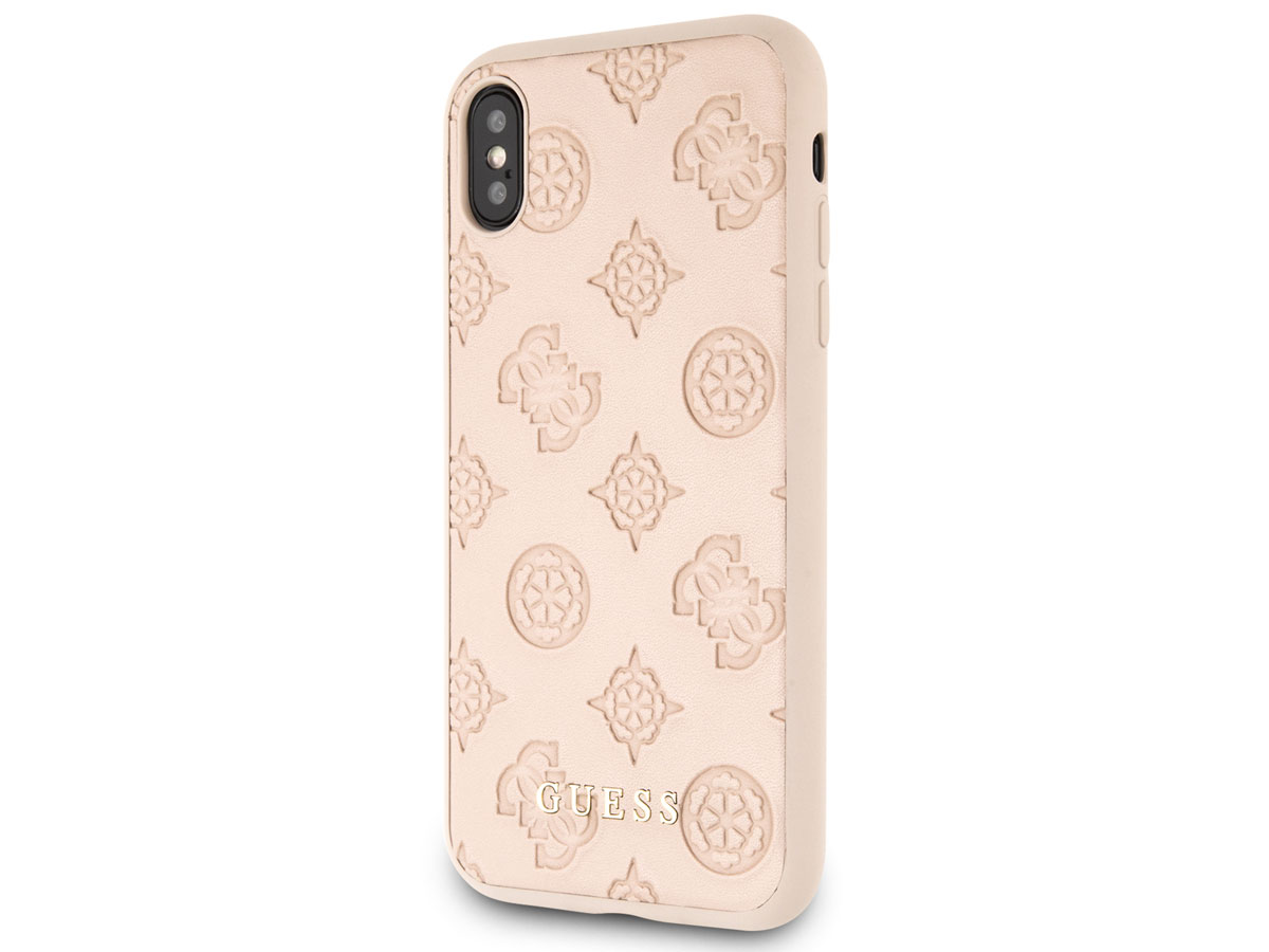 Guess Embossed Peony Hard Case - iPhone X/Xs hoesje