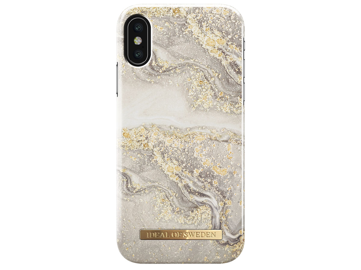 iDeal of Sweden Sparkle Greige Marble iPhone X/Xs Case