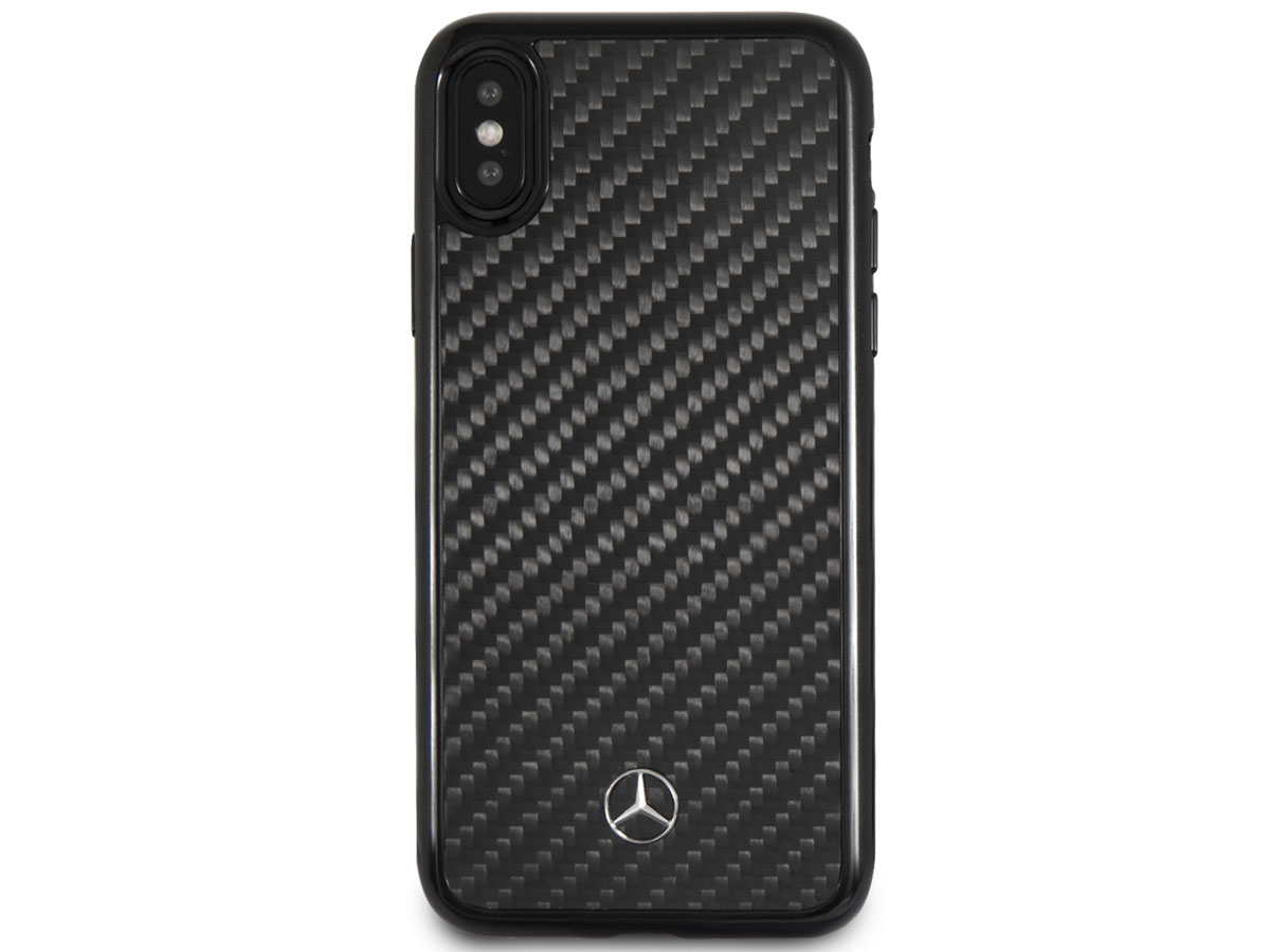 Mercedes-Benz Carbon Fiber Case - iPhone X/Xs Hoesje