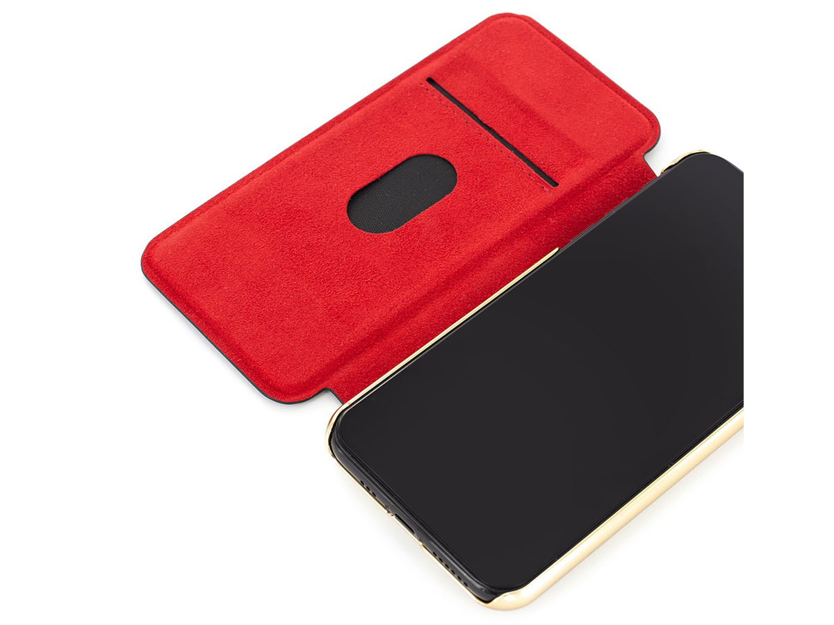 Radley Croco Folio Case Zwart - iPhone X/Xs Hoesje