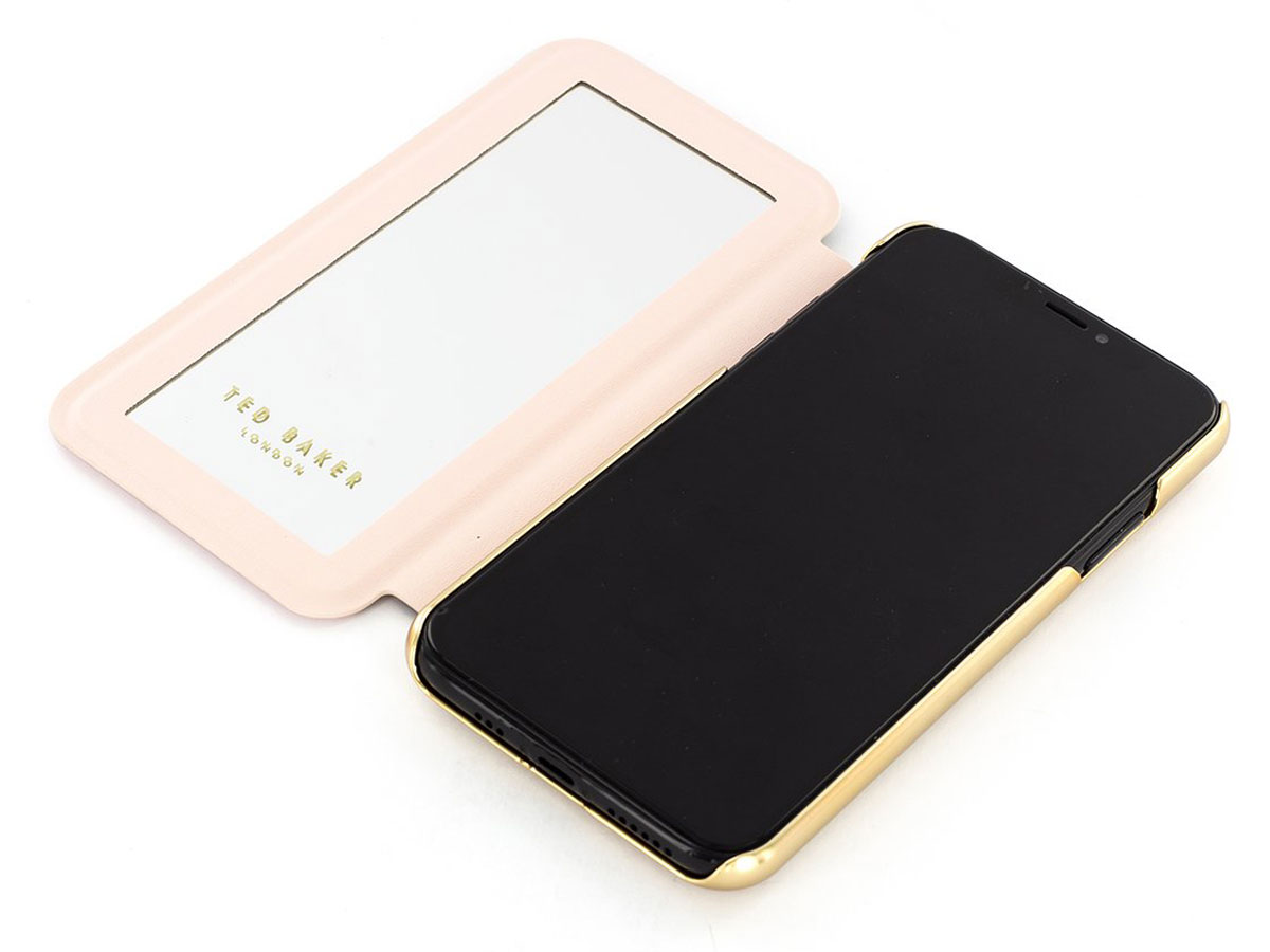 Ted Baker GGEORGI Folio Case Dusky Pink - iPhone X/Xs Hoesje