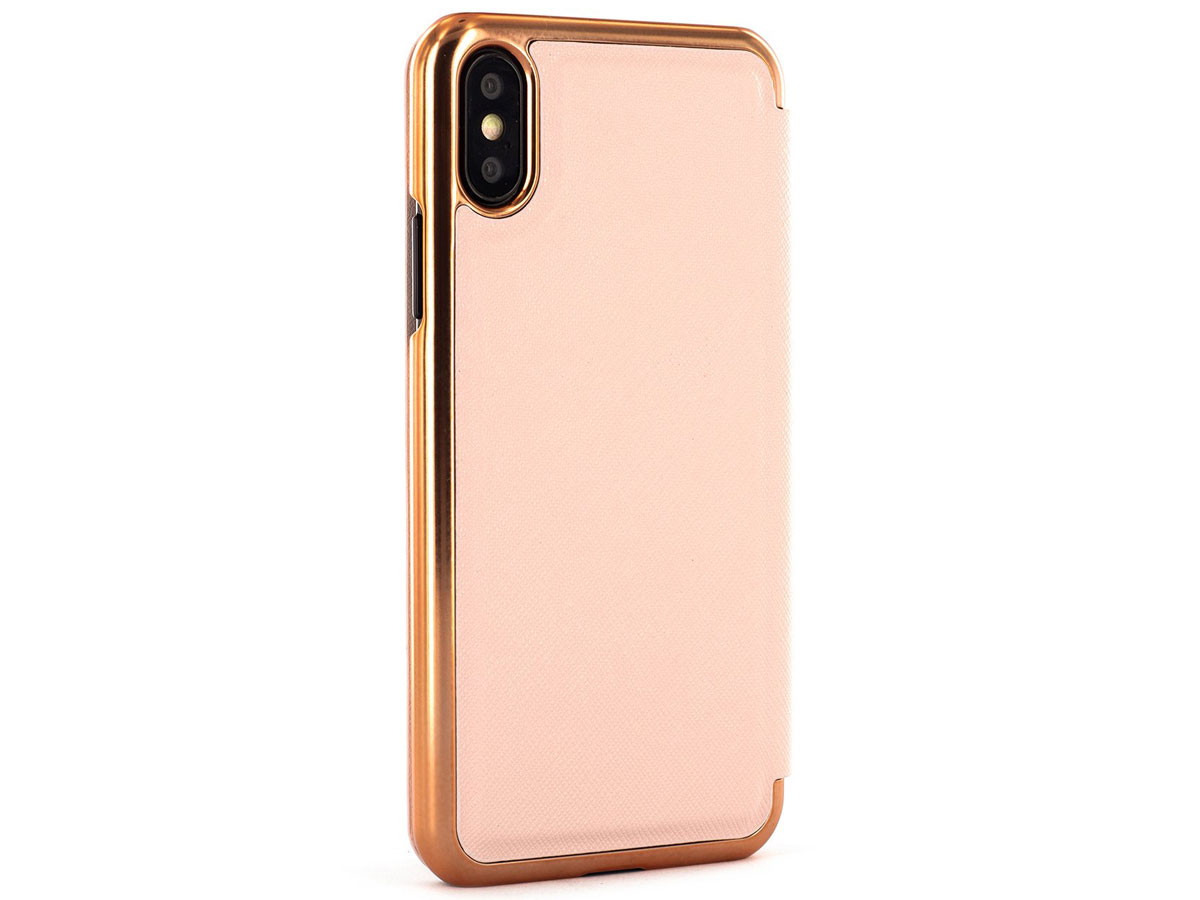 Ted Baker GGEORGI Folio Case Dusky Pink - iPhone X/Xs Hoesje