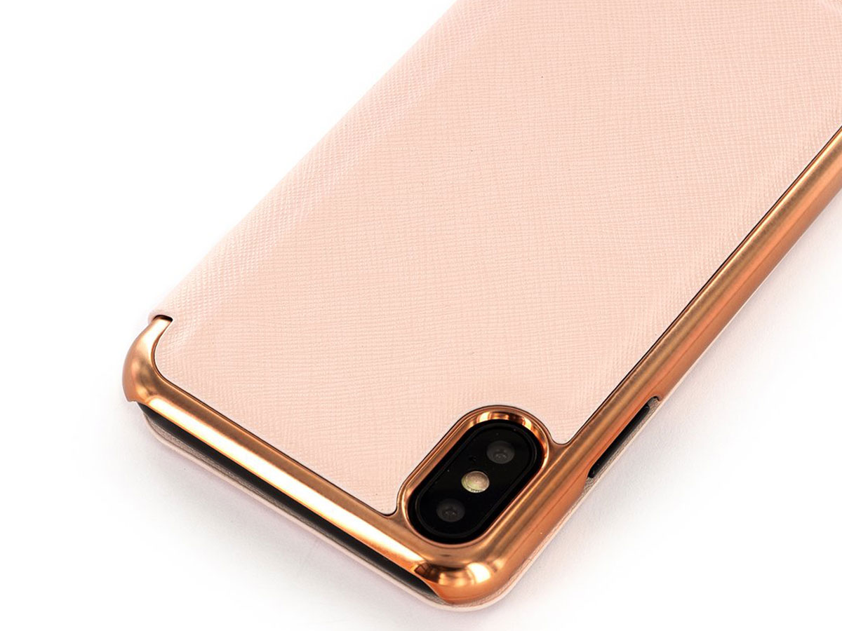 Ted Baker GGEORGI Folio Case Dusky Pink - iPhone X/Xs Hoesje