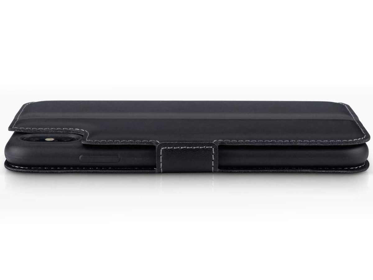 CaseBoutique Wallet Zwart Leer - iPhone Xs Max hoesje