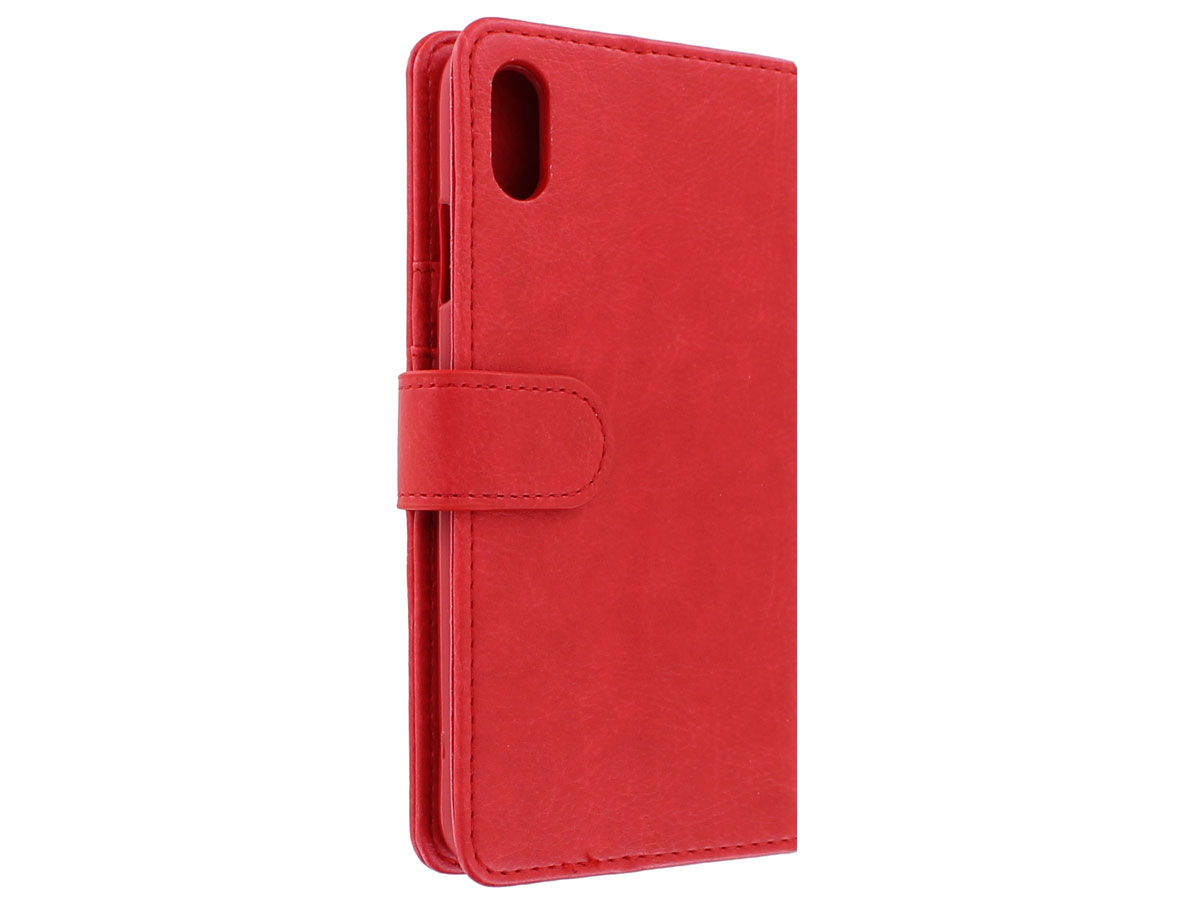 Zip Wallet Case Rood - iPhone Xs Max hoesje