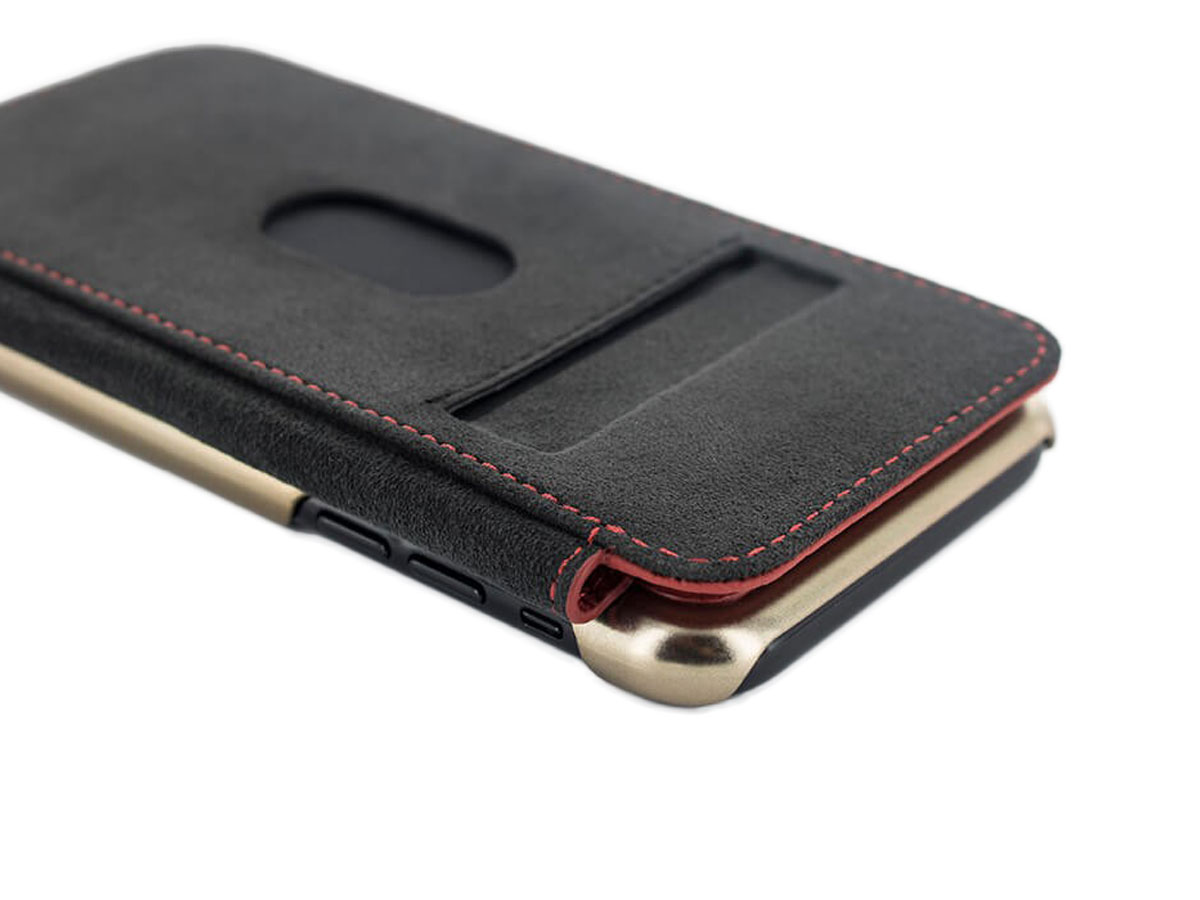 Greenwich Blake Folio Scarlet/Gold - iPhone Xs Max Hoesje Leer