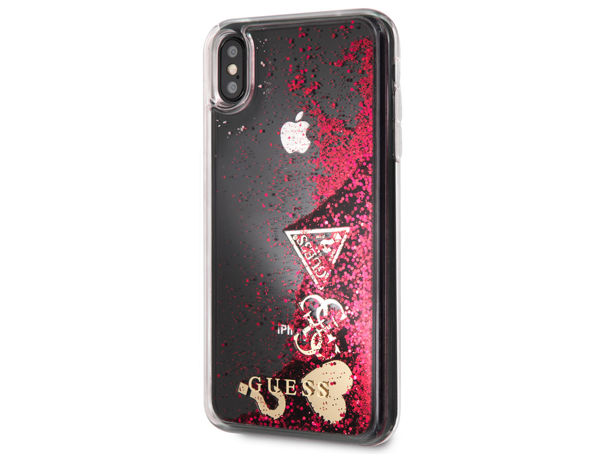 Guess Floating Logo Case Roze - iPhone Xs Max hoesje