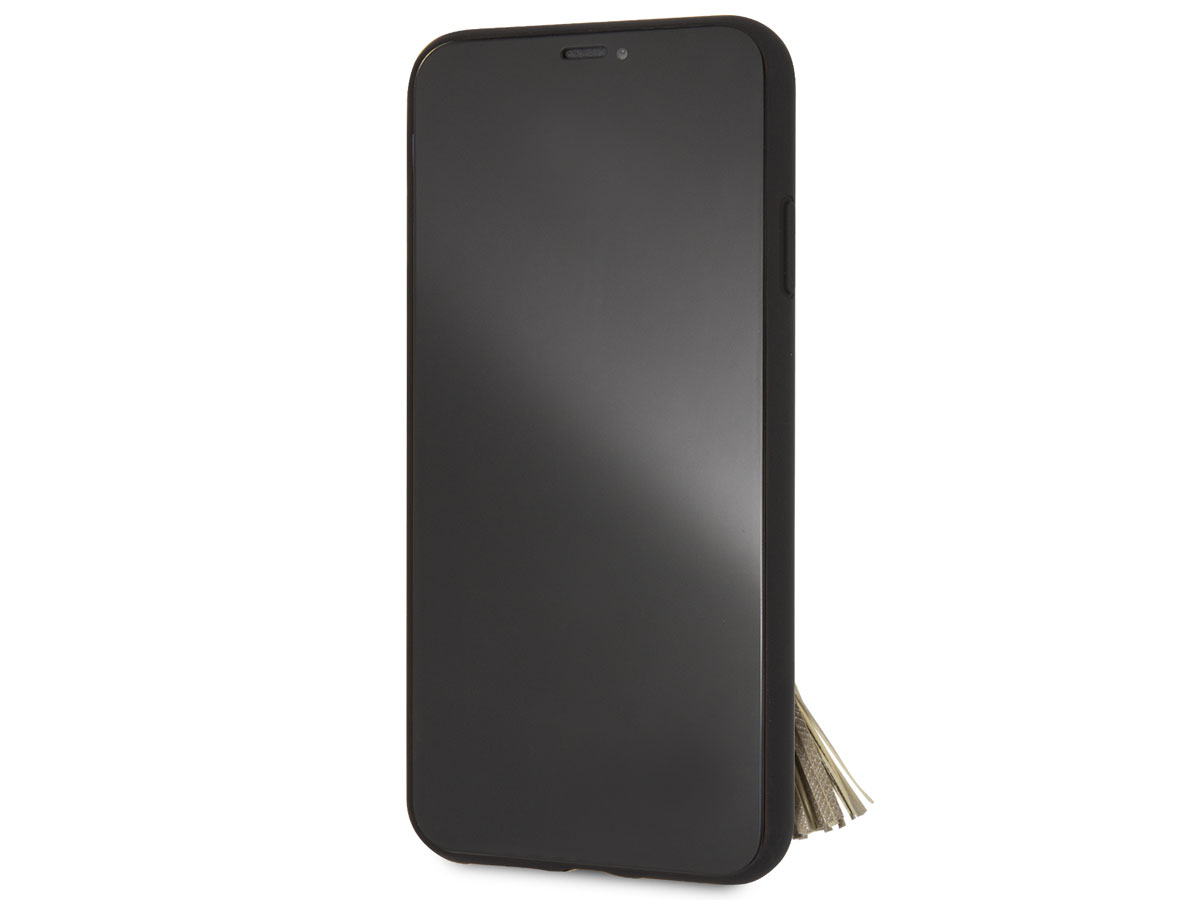 Guess Tassel iRing Case Zwart - iPhone Xs Max hoesje
