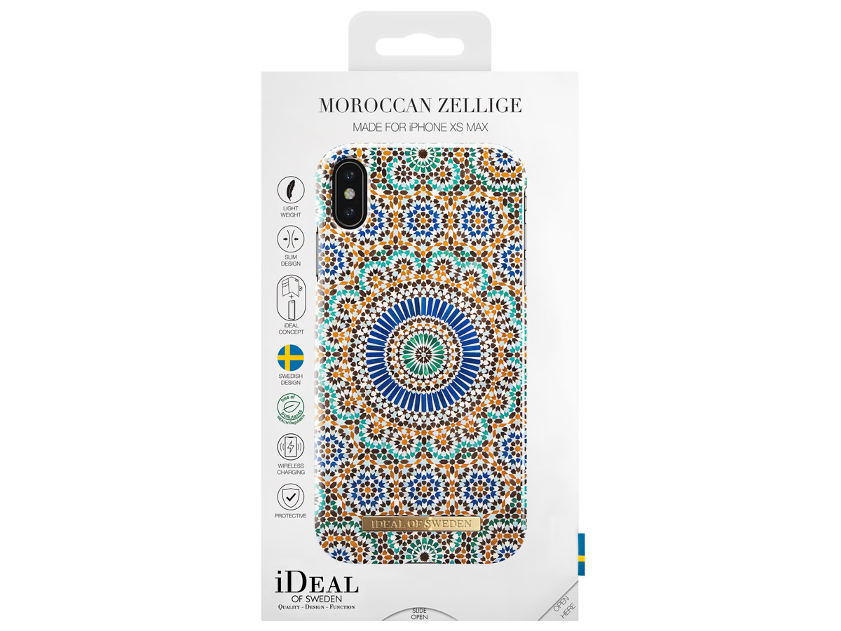 iDeal of Sweden Case Moroccan Zellige - iPhone Xs Max hoesje