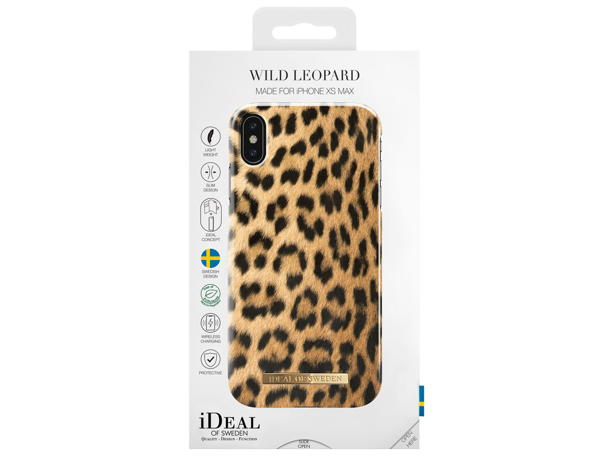 iDeal of Sweden Case Wild Leopard - iPhone Xs Max hoesje