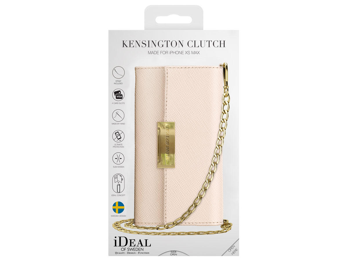 iDeal of Sweden Kensington Clutch Beige - iPhone Xs Max Hoesje