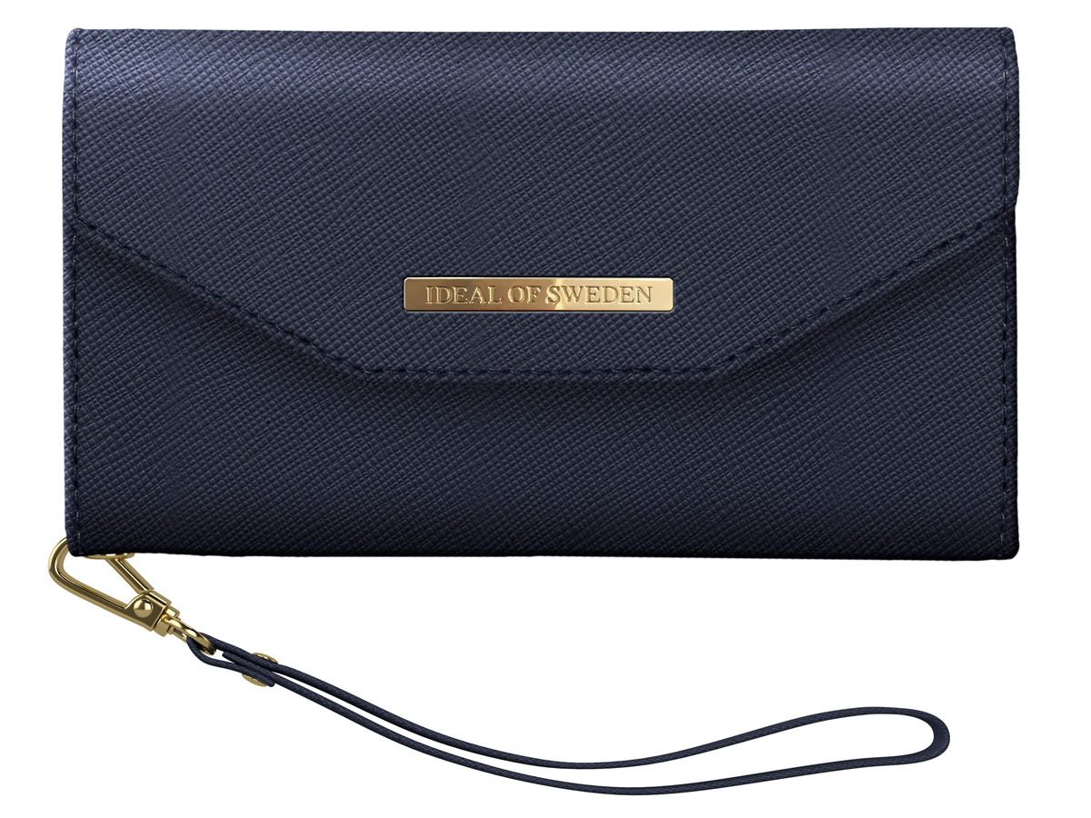 iDeal of Sweden Mayfair Clutch Navy - iPhone Xs Max Hoesje Donkerblauw
