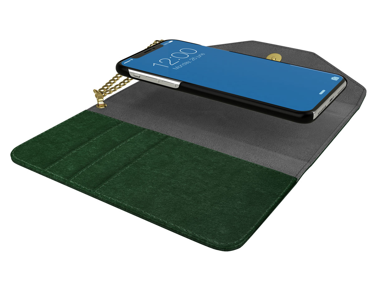 iDeal of Sweden Mayfair Velvet Green - iPhone Xs Max Hoesje