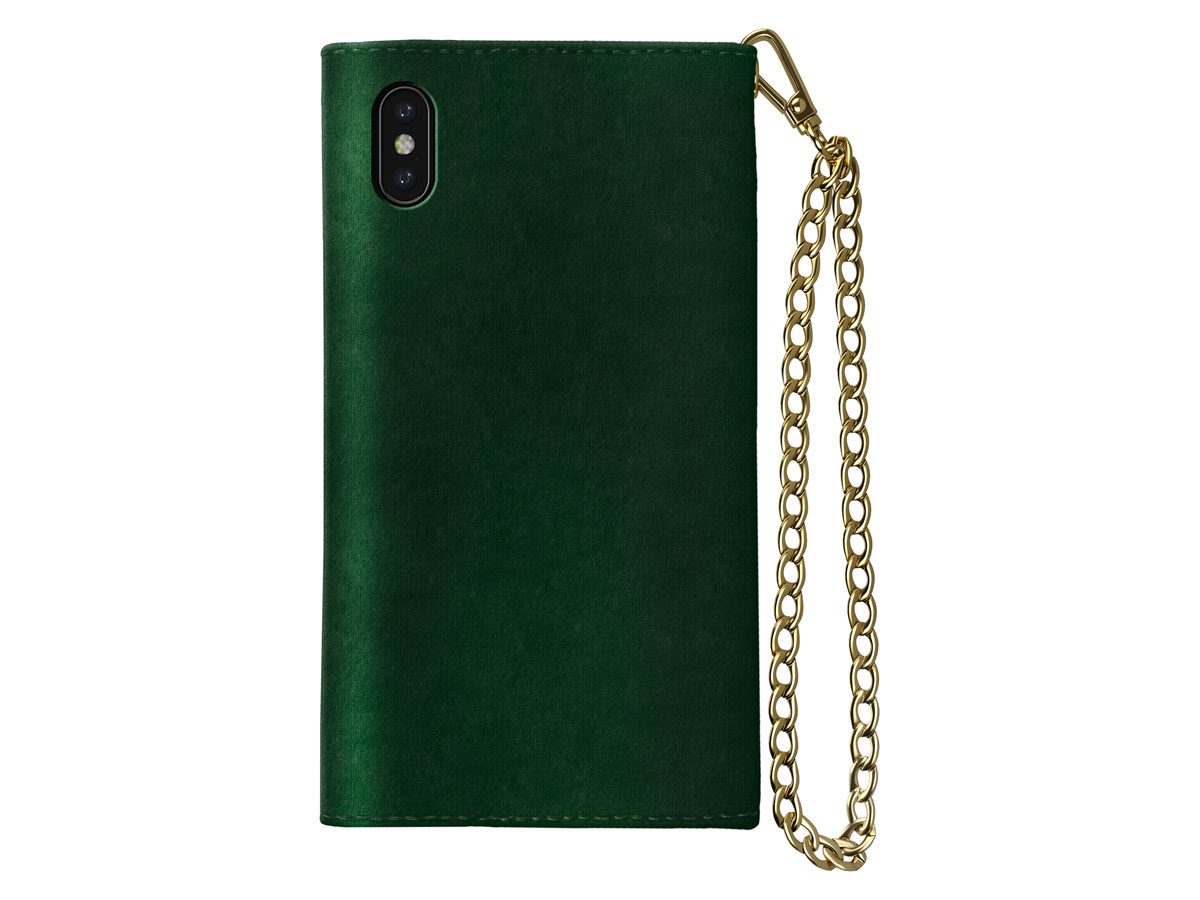 iDeal of Sweden Mayfair Velvet Green - iPhone Xs Max Hoesje