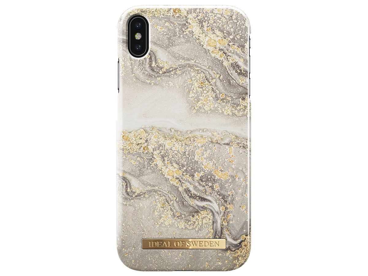 iDeal of Sweden Case Sparkle Greige Marble - iPhone Xs Max hoesje