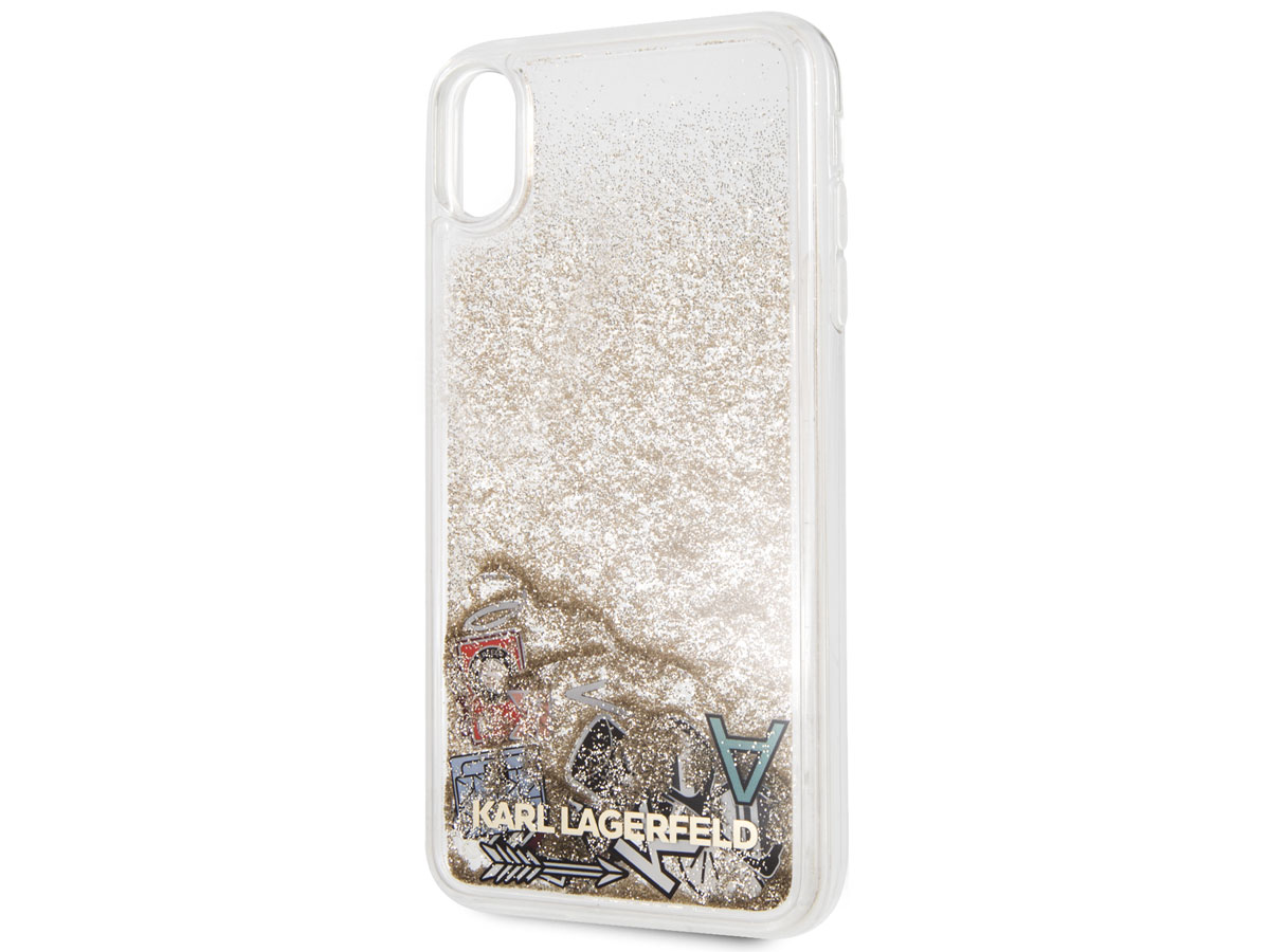 Karl Lagerfeld Iconic Glitter Case - iPhone Xs Max hoesje