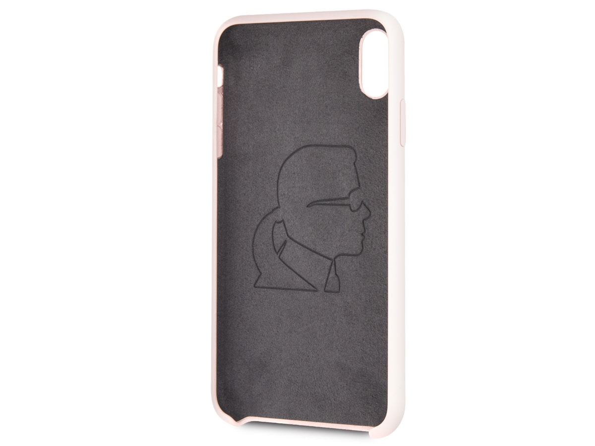 Karl Lagerfeld Iconic Case Roze - iPhone Xs Max hoesje