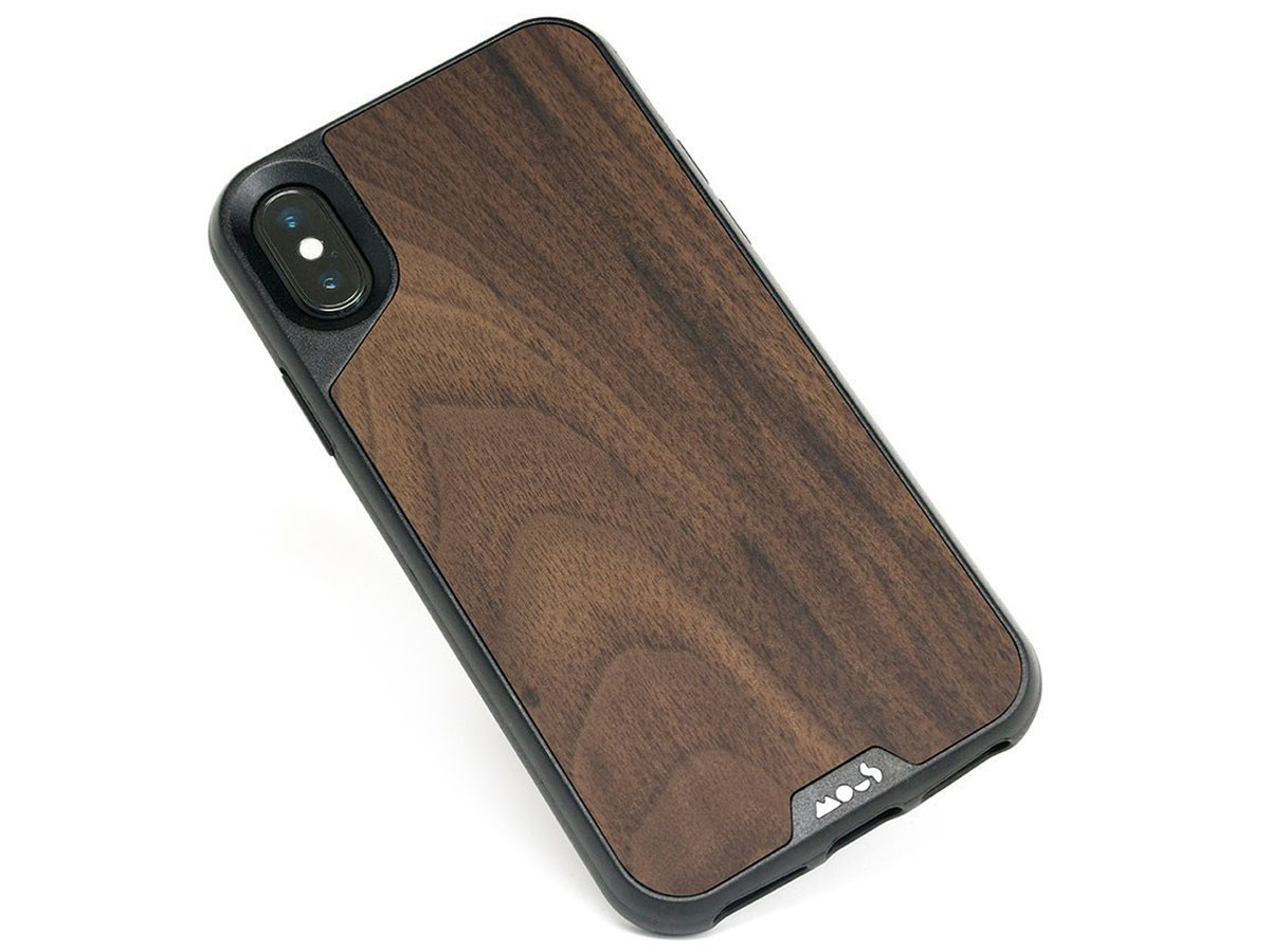 Mous Limitless 2.0 Walnut Case - iPhone Xs Max hoesje