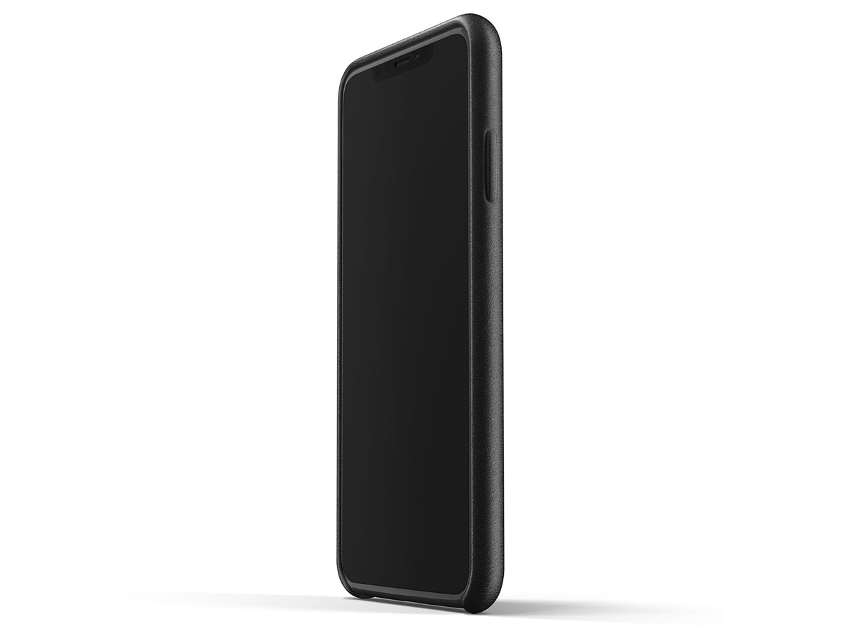 Mujjo Full Leather Case Black - iPhone Xs Max hoesje