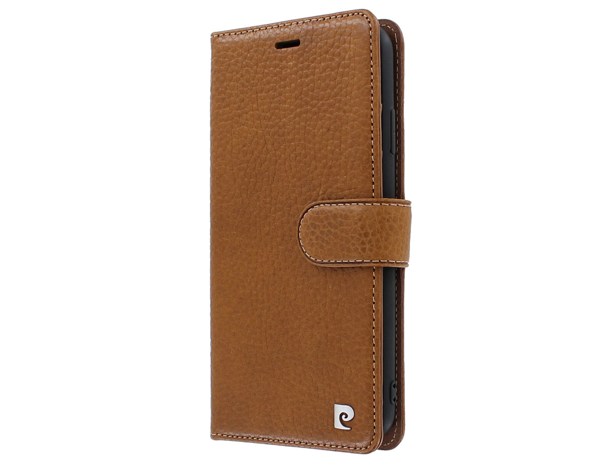 Pierre Cardin Classic Bruin Leer - iPhone Xs Max hoesje