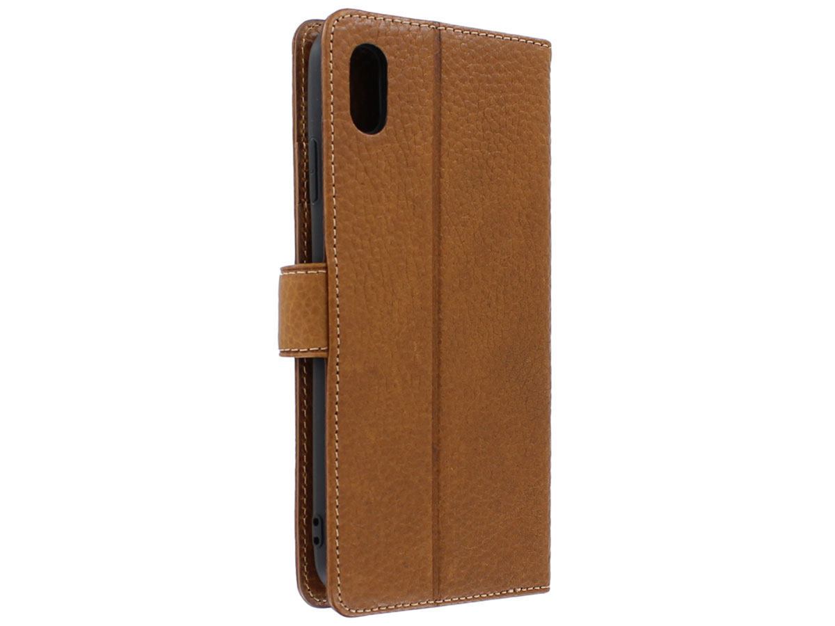 Pierre Cardin Classic Bruin Leer - iPhone Xs Max hoesje