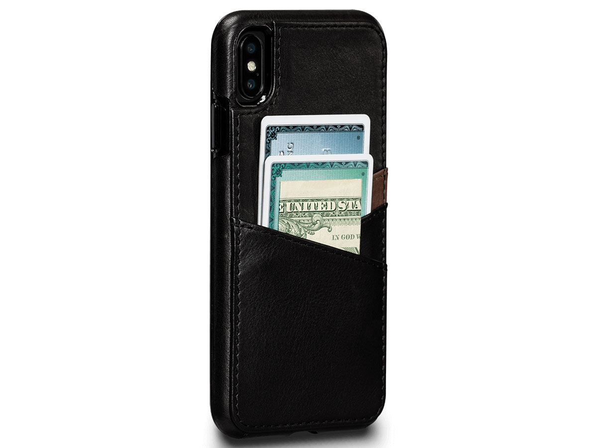 Sena Deen Lugano Wallet Zwart - iPhone Xs Max Hoesje