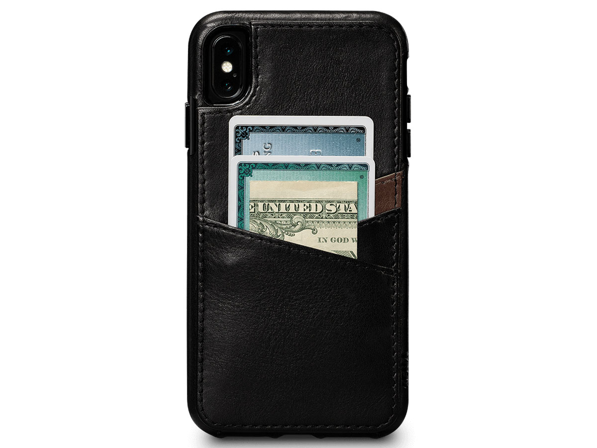 Sena Deen Lugano Wallet Zwart - iPhone Xs Max Hoesje